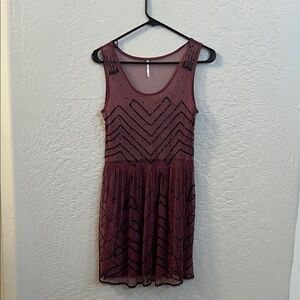 Free People sequin mesh dress
